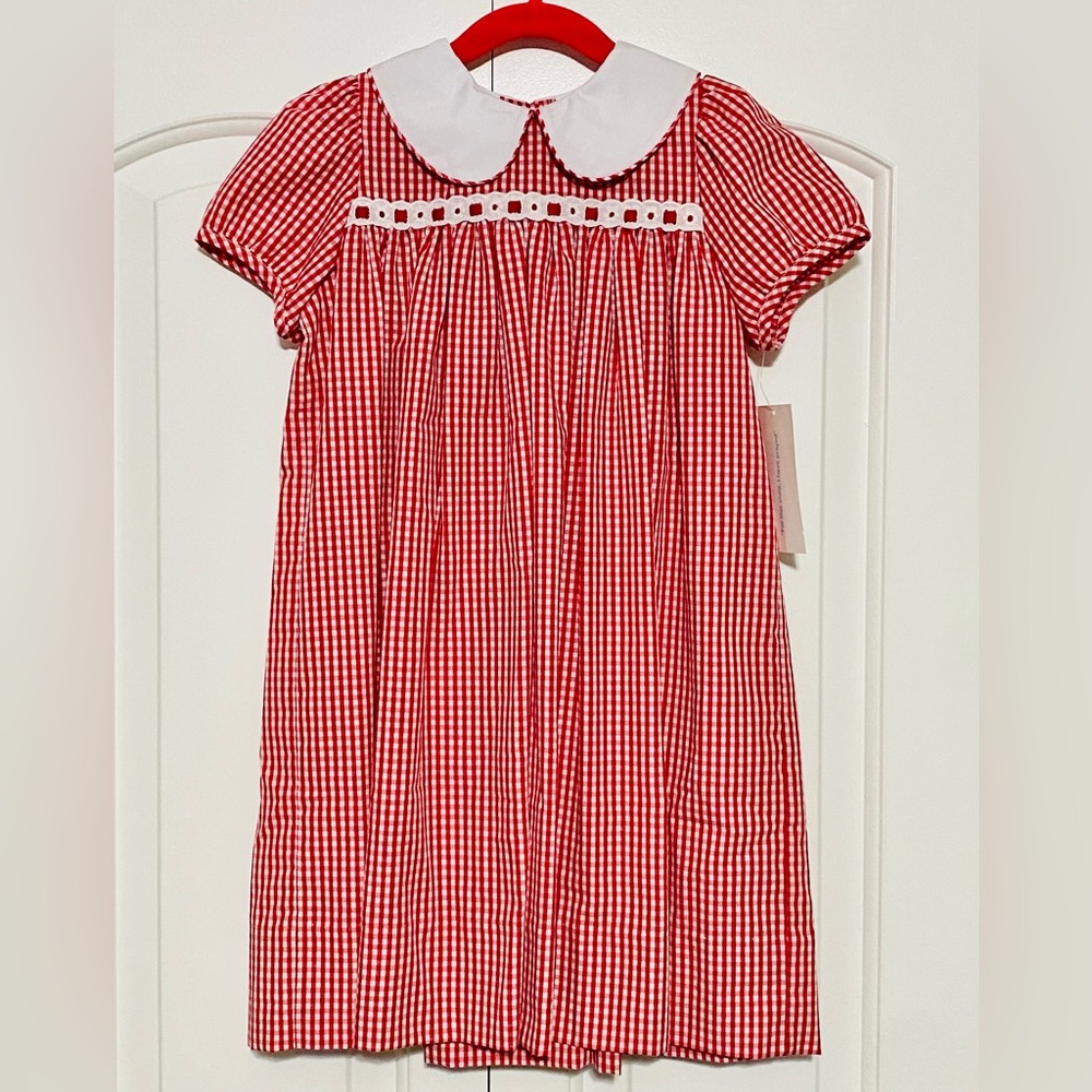 Lullaby Set Toddler Girl Red Gingham Dress 4T